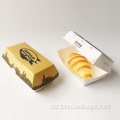 Einweg -benutzerdefinierte gedruckte Brot -Hotdog -Papierschachtel